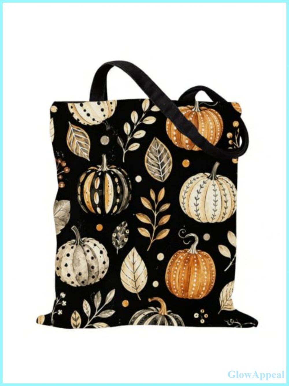 Spooky Halloween Canvas Tote Bag Reusable Grocery Bag Gift for Women